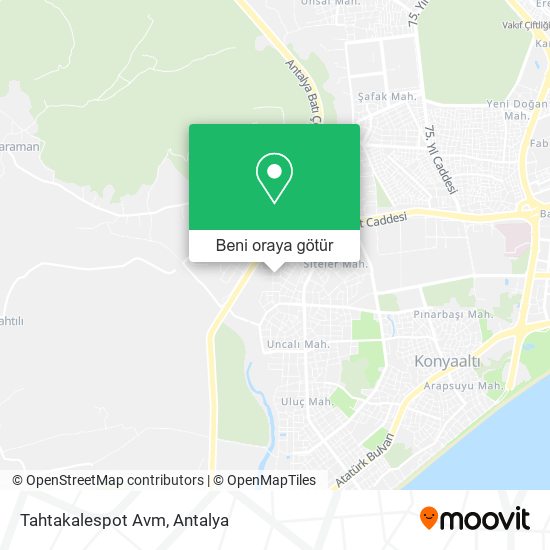 Tahtakalespot Avm harita