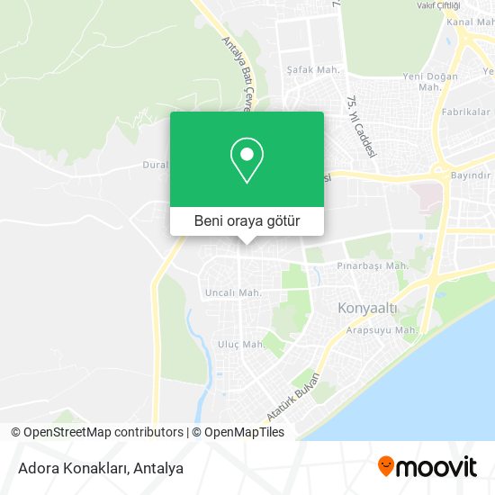 Adora Konakları harita
