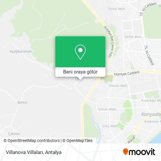 Villanova Villaları harita
