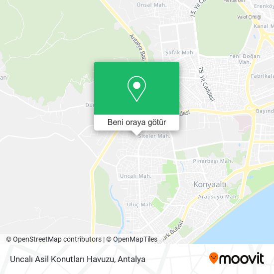 Uncalı Asil Konutları Havuzu harita