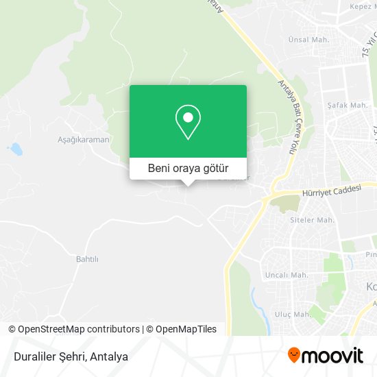 Duraliler Şehri harita