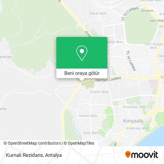 Kurnalı Rezidans harita