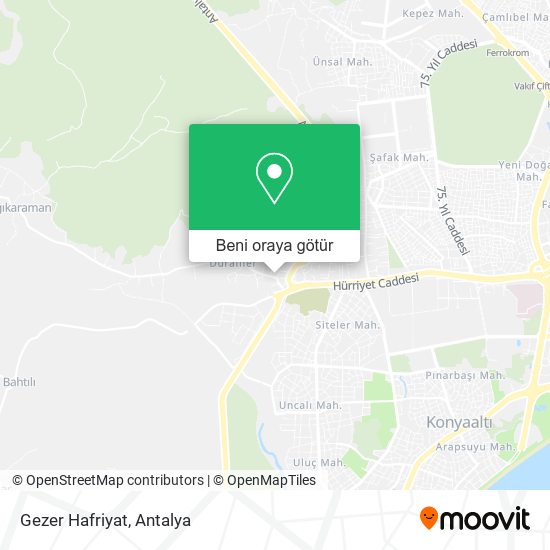 Gezer Hafriyat harita