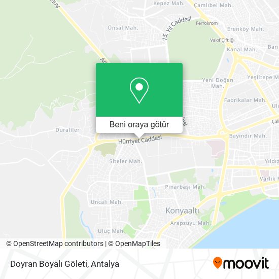 Doyran Boyalı Göleti harita
