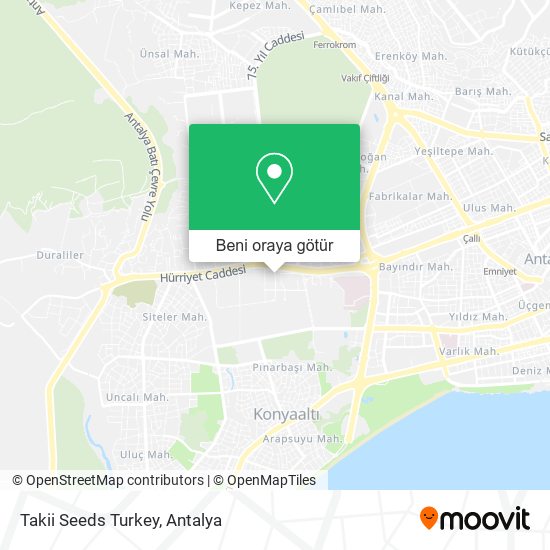 Takii Seeds Turkey harita