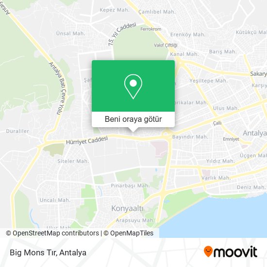 Big Mons Tır harita