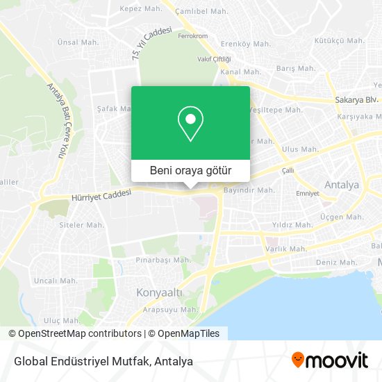 Global Endüstriyel Mutfak harita