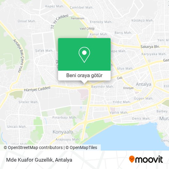 Mde Kuafor Guzellık harita