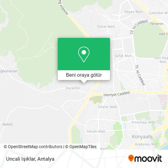 Uncali Işıklar harita