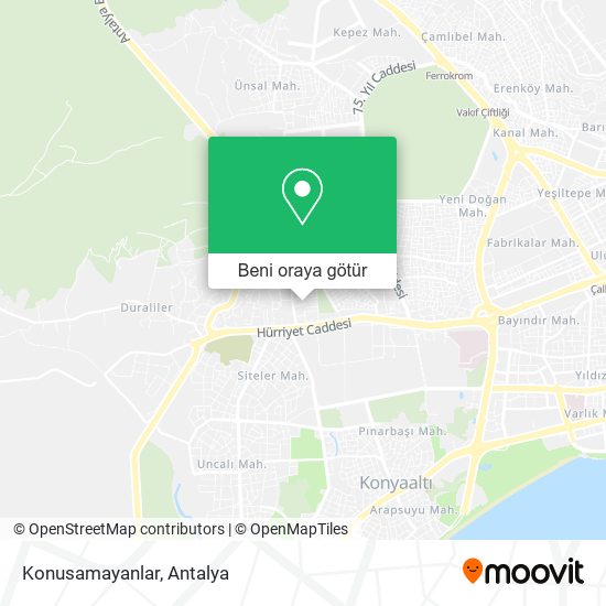 Konusamayanlar harita