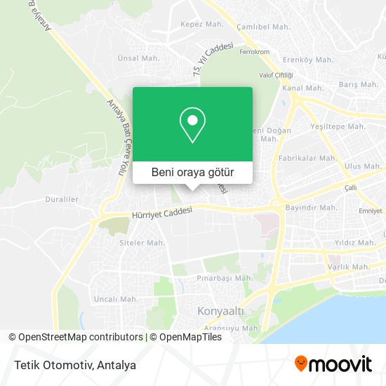 Tetik Otomotiv harita