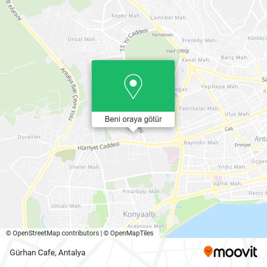 Gürhan Cafe harita