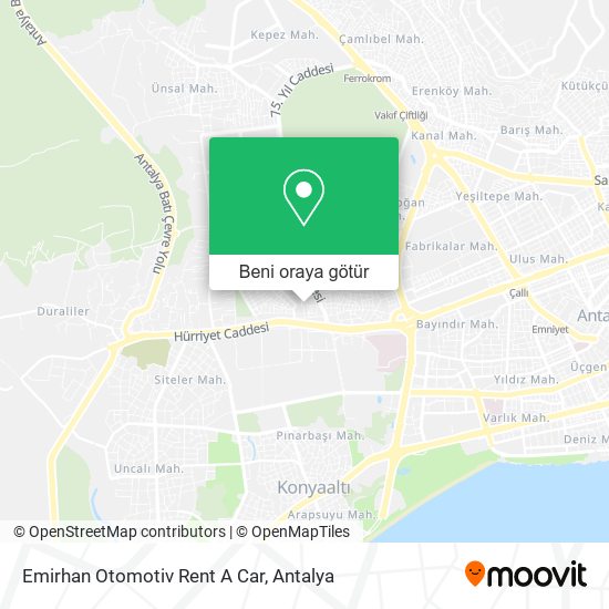 Emirhan Otomotiv Rent A Car harita