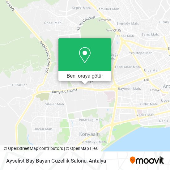 Ayselist Bay Bayan Güzellik Salonu harita