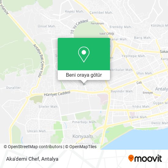 Aka'demi Chef harita