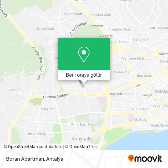 Boran Apartman harita