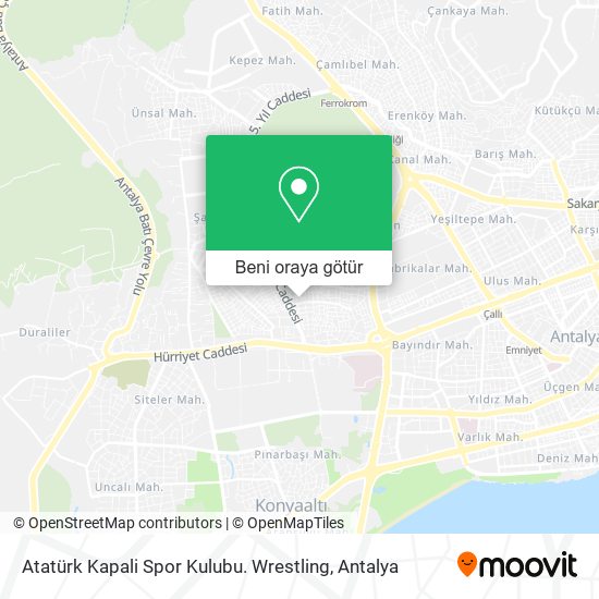 Atatürk Kapali Spor Kulubu. Wrestling harita
