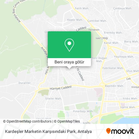 Kardeşler Marketin Karşısındaki Park harita