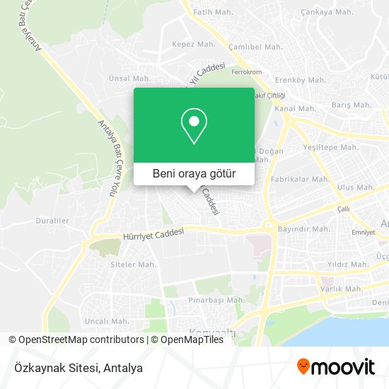 Özkaynak Sitesi harita