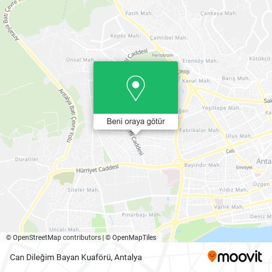 Can Dileğim Bayan Kuaförü harita