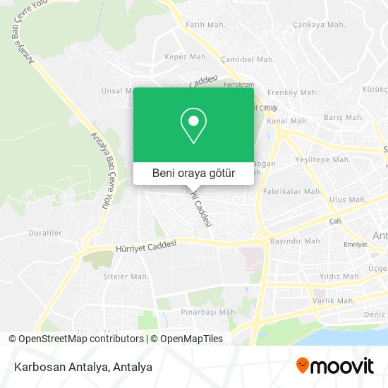 Karbosan Antalya harita