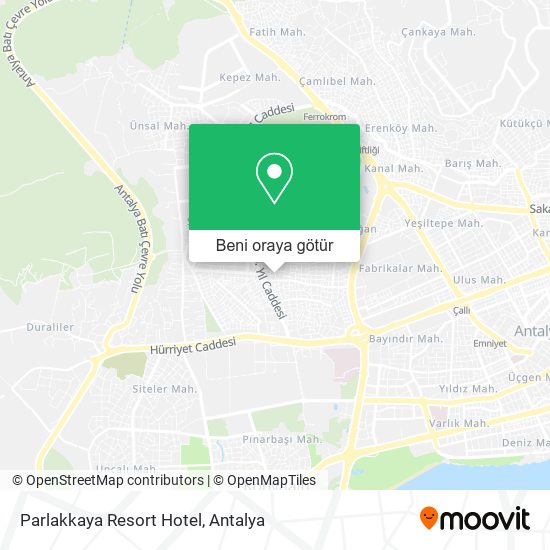 Parlakkaya Resort Hotel harita