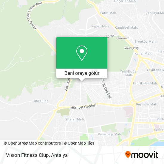Vısıon Fitness Clup harita