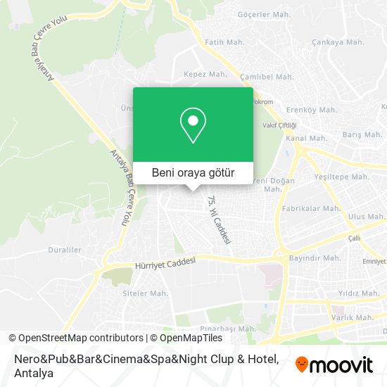 Nero&Pub&Bar&Cinema&Spa&Night Clup & Hotel harita