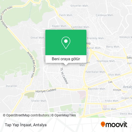 Tap Yap İnşaat harita