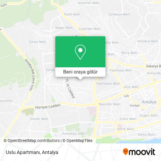 Uslu Apartmanı harita