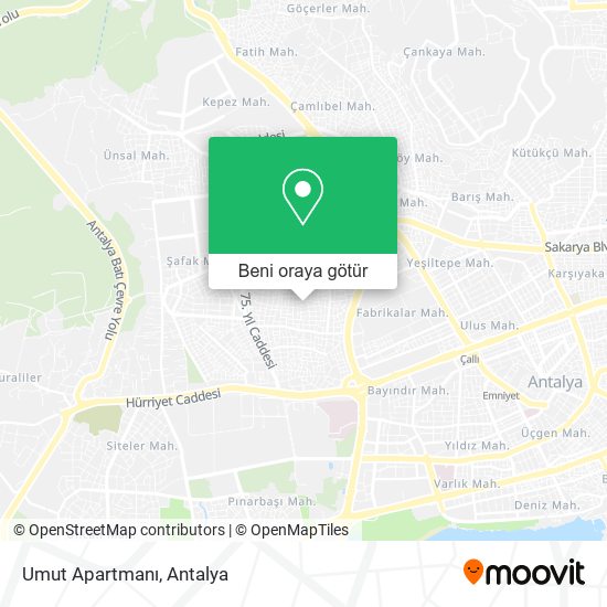 Umut Apartmanı harita