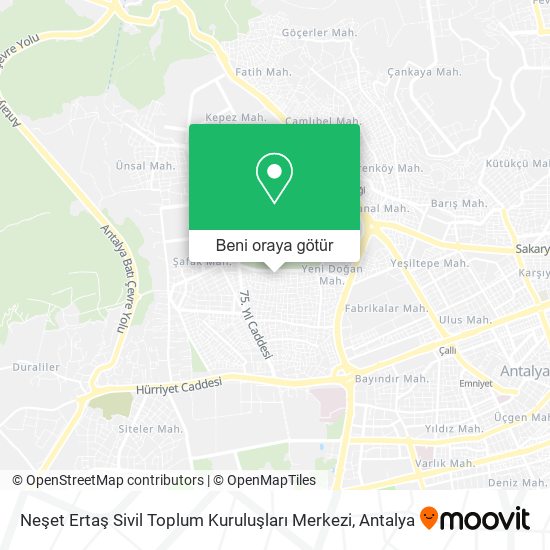 Neşet Ertaş Sivil Toplum Kuruluşları Merkezi harita