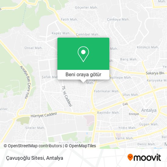 Çavuşoğlu Sitesi harita