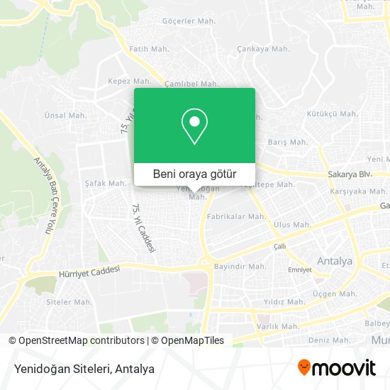 Yenidoğan Siteleri harita
