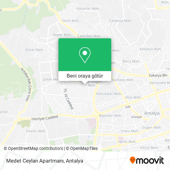 Medet Ceylan Apartmanı harita