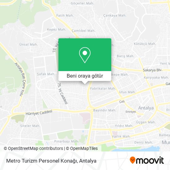 Metro Turizm Personel Konağı harita