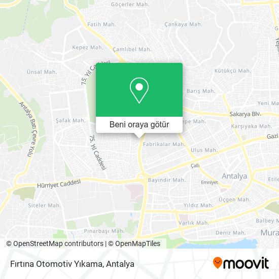 Fırtına Otomotiv Yıkama harita
