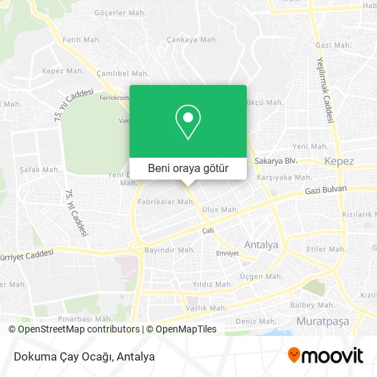 Dokuma Çay Ocağı harita