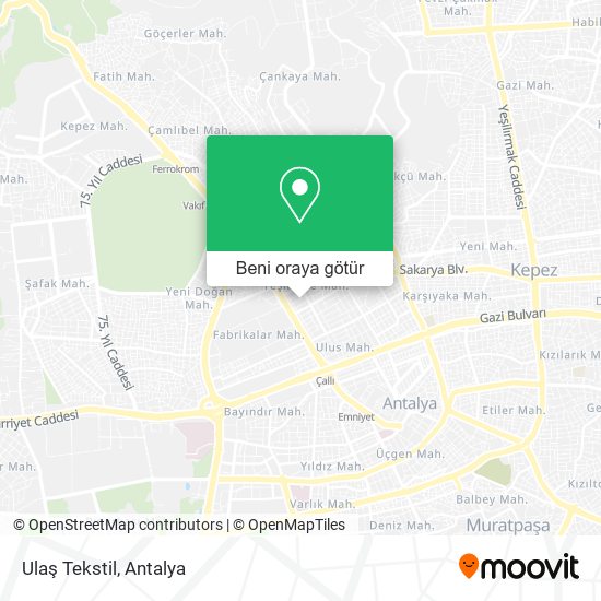Ulaş Tekstil harita