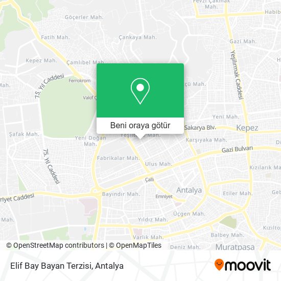 Elif Bay Bayan Terzisi harita