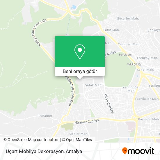 Üçart Mobilya Dekorasyon harita