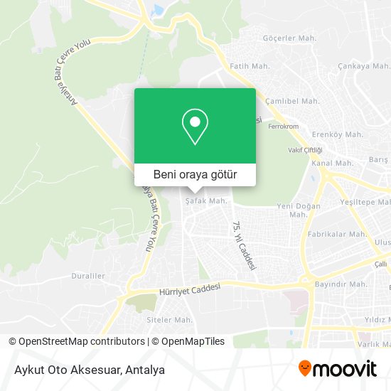 Aykut Oto Aksesuar harita