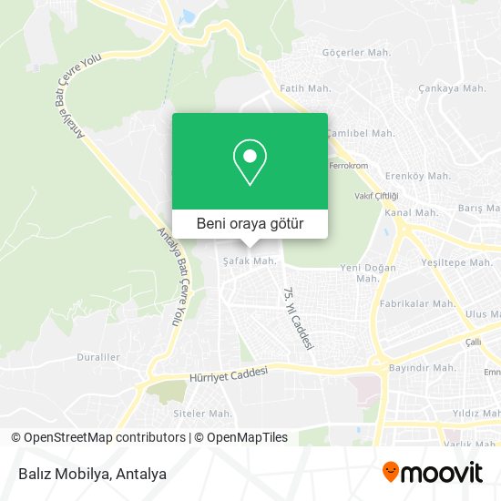 Balız Mobilya harita