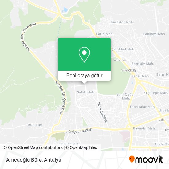 Amcaoğlu Büfe harita