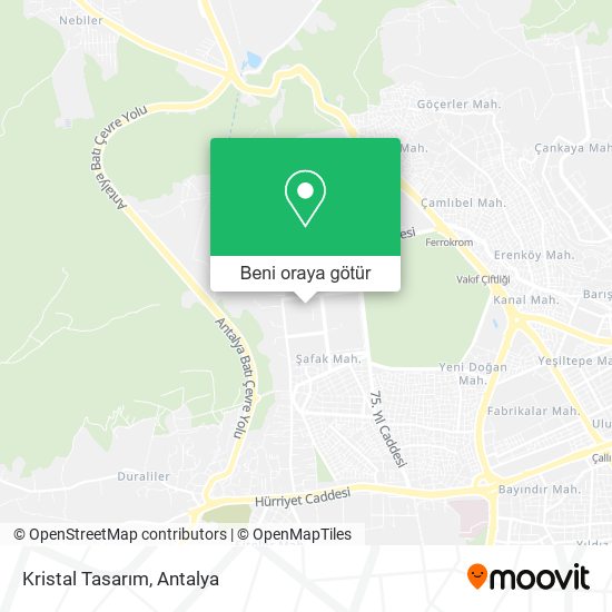 Kristal Tasarım harita