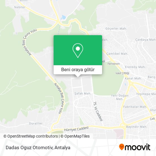 Dadas Oguz Otomotiv harita