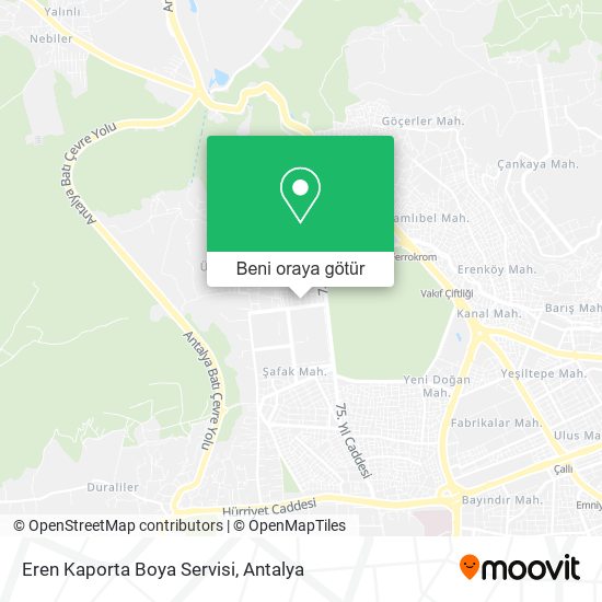 Eren Kaporta Boya Servisi harita