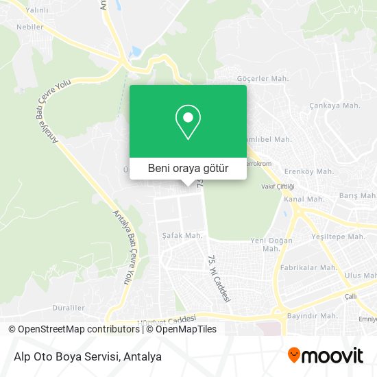 Alp Oto Boya Servisi harita