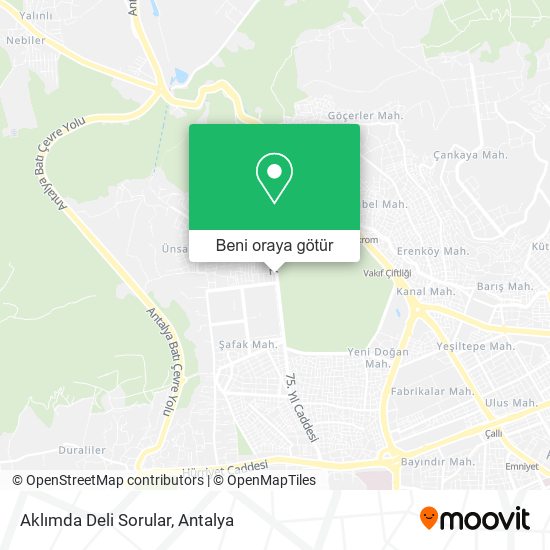 Aklımda Deli Sorular harita