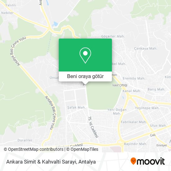 Ankara Simit & Kahvalti Sarayi harita